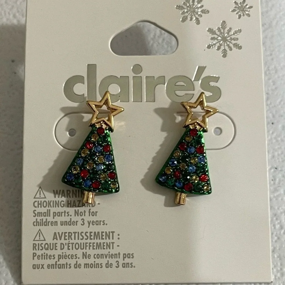 NWT Lot of Claire's Festive Earrings &‎ Hair Accessories